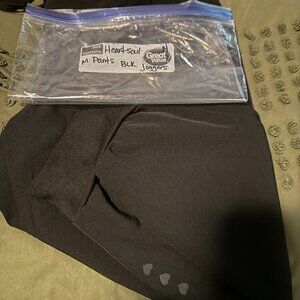 HEART SOUL sz MP black scrub joggers